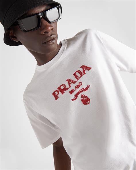 red prada tshirt|prada men's t shirts clearance.